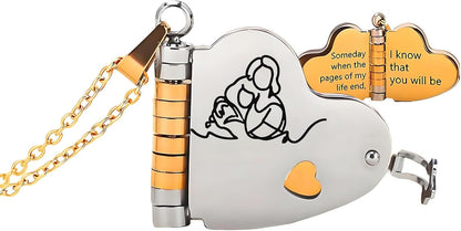 🔥Granddaughter Book Necklace | Engraved Adjustable Pendant Gift from Grandma