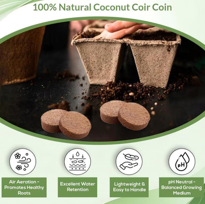 🔥 Buy More Save MoreOrganic 🔥 Coco Coir Pellets Seed Starter Soil for Plants, Herbs & Vegetables