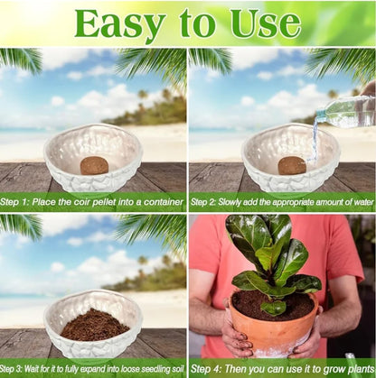 🔥 Buy More Save MoreOrganic 🔥 Coco Coir Pellets Seed Starter Soil for Plants, Herbs & Vegetables